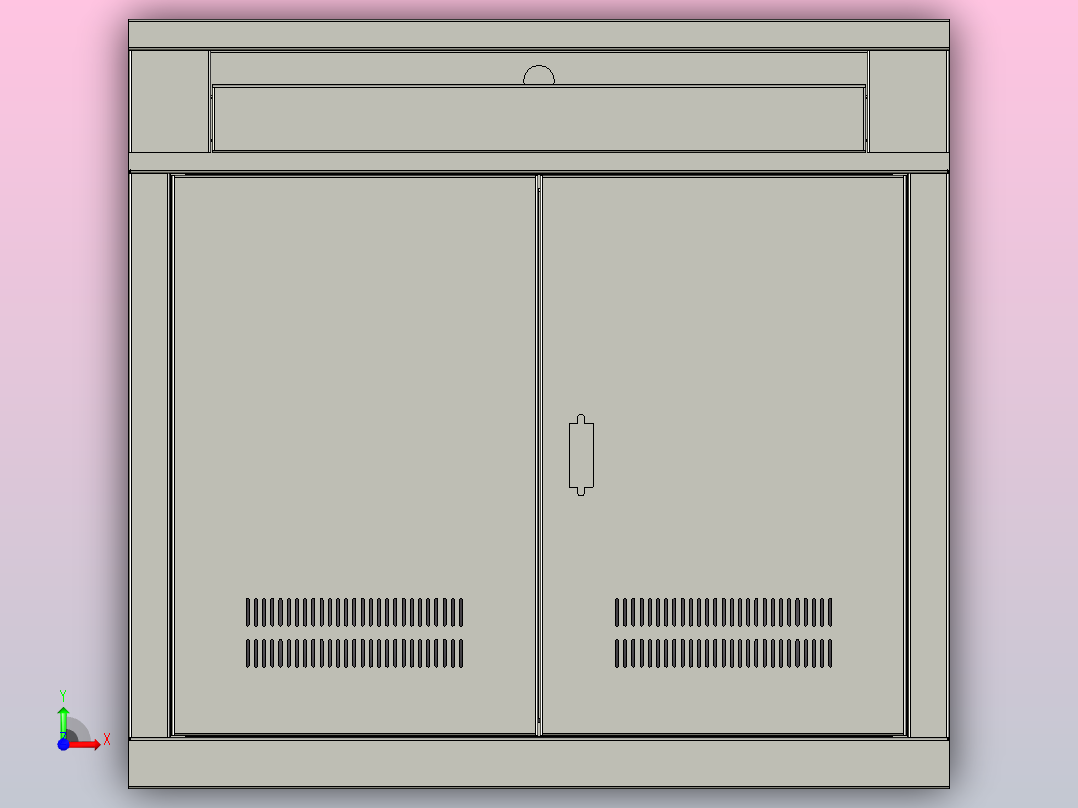焊接式微机台[焊接式微机台]前视图