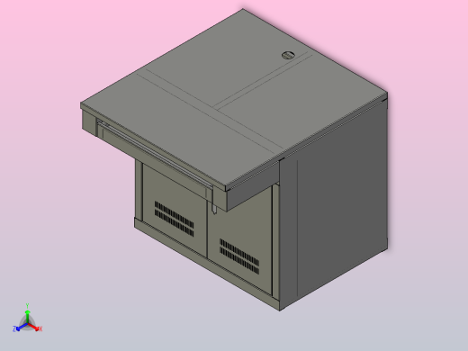 焊接式微机台[焊接式微机台]正等轴测缩略图