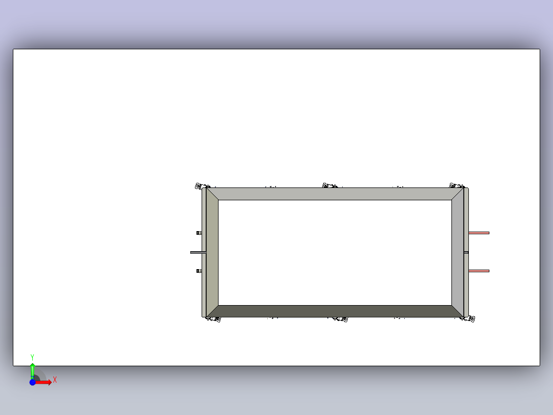 移动式动物饲养笼前视图