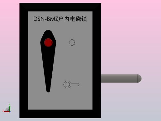 DSN-BMY／DSN-BMZ户内高压电磁锁右开[DSN-BMZ]前视缩略图