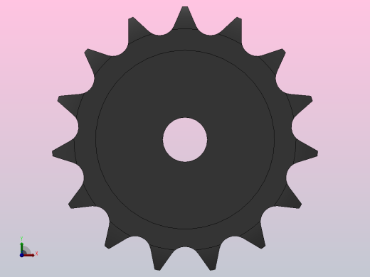 直孔链轮05B型_15-05B-1前视缩略图