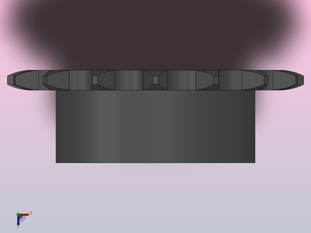 直孔链轮05B型_15-05B-1俯视图