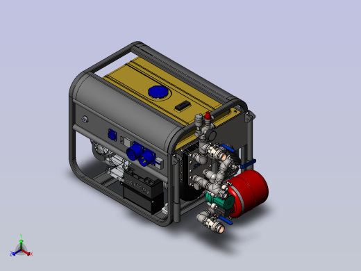 微型热电联产（热-电生成器）--46516--25正等轴测缩略图
