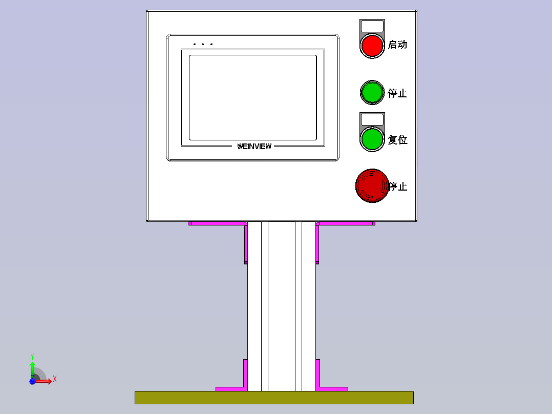 控制面板_操作面板前视图