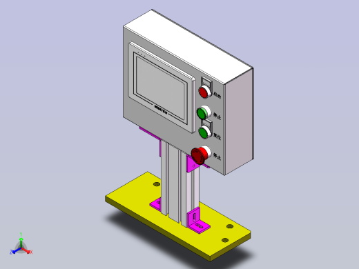 控制面板_操作面板正等轴测缩略图