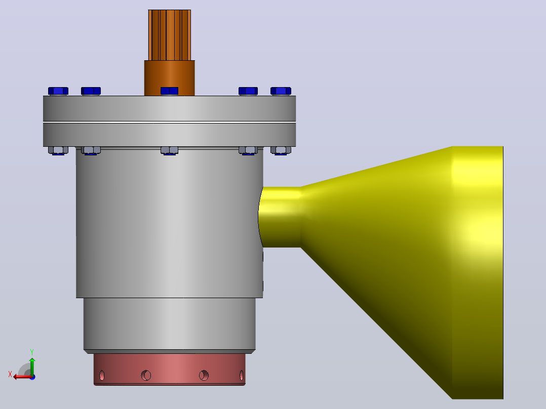 分离器分离设备meat-separator-模型格式为 stp stl后视图