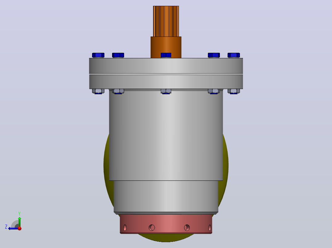 分离器分离设备meat-separator-模型格式为 stp stl右视图