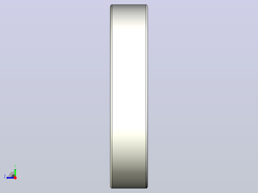 完整的公制6300开放式轴承库solidworks和Step模型11右视图
