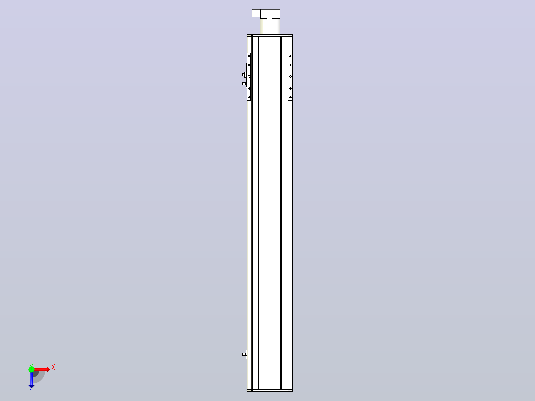 MTH14标准螺杆滑台[MTH14-L#-800-BC-P20-C3]俯视图