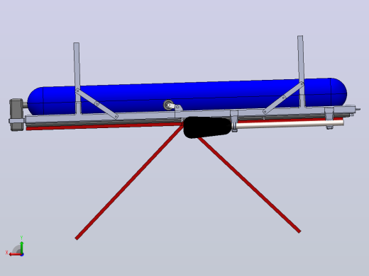 可折叠救生筏结构3D图纸 Solidworks设计后视缩略图