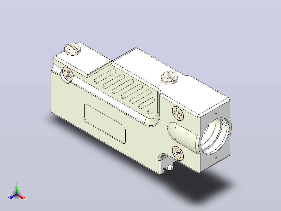 北方技术公司D-SUB后壳 N30E900000 N30E910000 N30E920000 连接器配件9 - 25 pos主视图