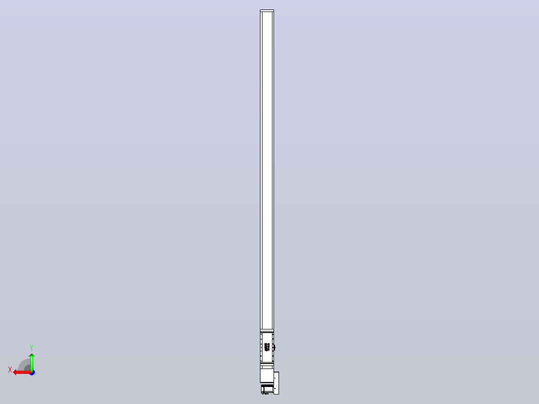 伺服电机集成皮带传动直线执行器TPA-OCB-140-256-L3050-MR-P75-N3后视图