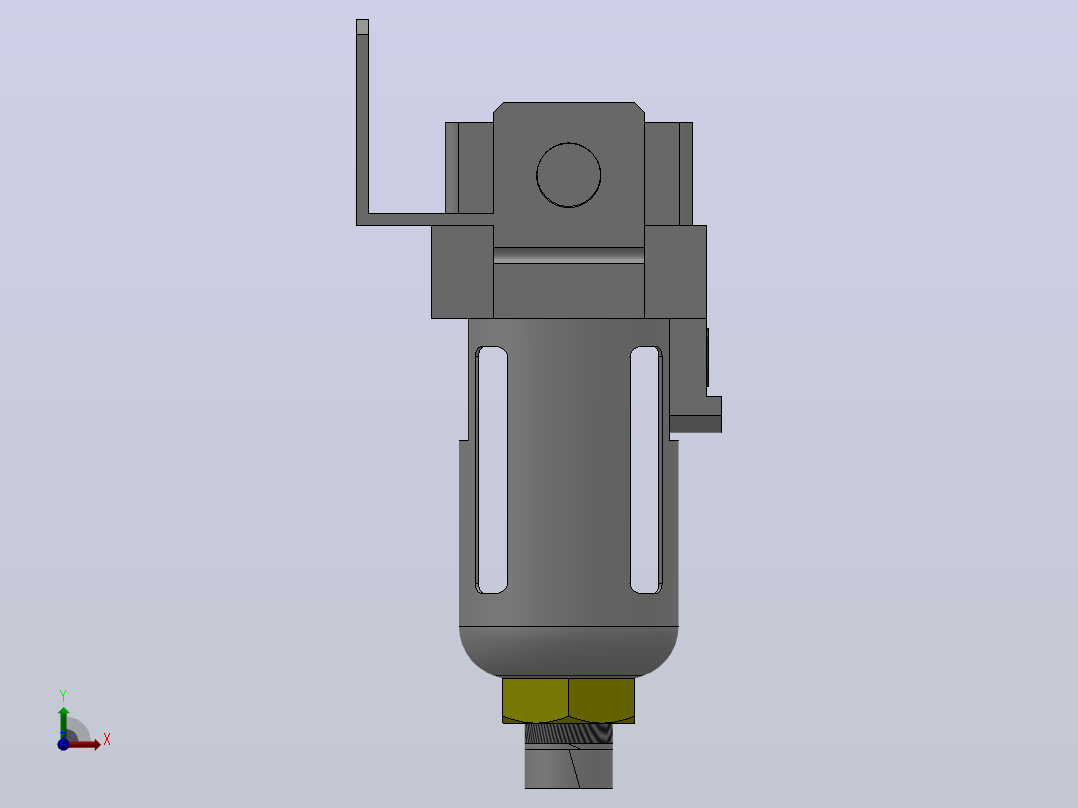 MASF3000~4000[MASF3000-02-标准]气源过滤器前视图