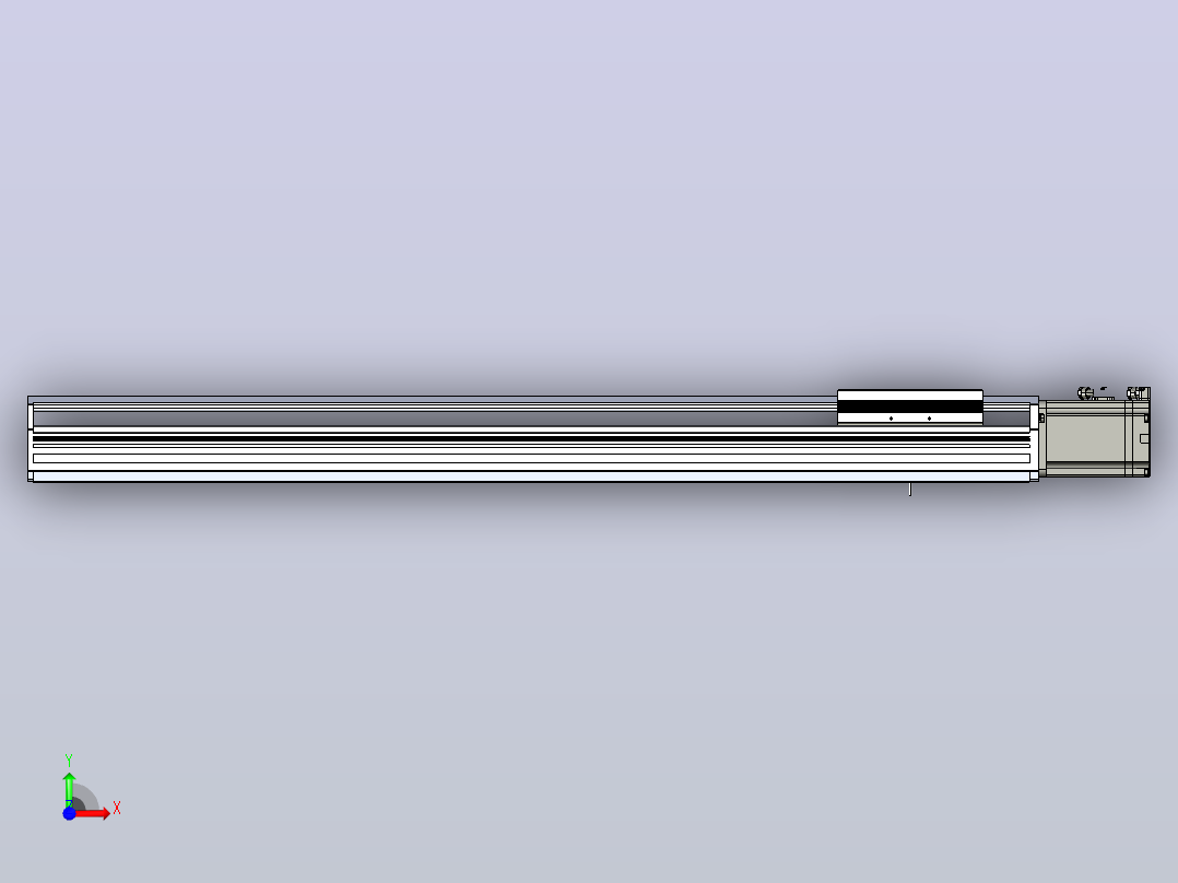 日规模组半封闭丝杆TPA-HNR-170T-2010C-L800-M-M75-N3前视图
