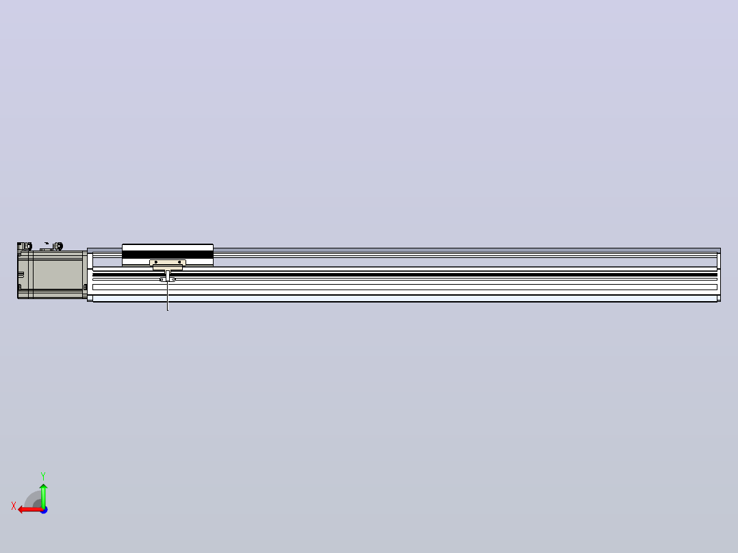 日规模组半封闭丝杆TPA-HNR-170T-2010C-L800-M-M75-N3后视图