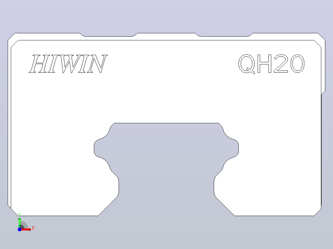 HIWIN滑块QH20CA前视图