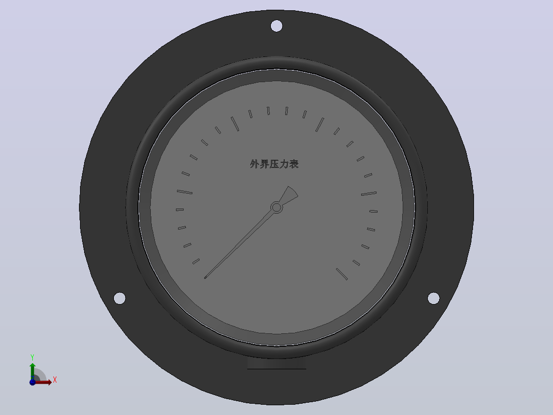 机械压力表YC-150W[YC-150W]前视图