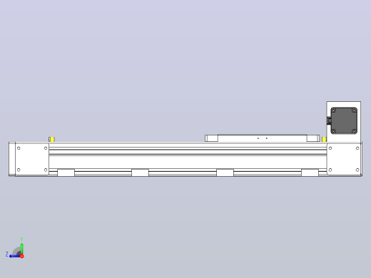 DMEB80L-LUCR欧规同步带模组直线模组（电机左上折）[DMEB80L-L20S350-DT400-C2U-LUCR]右视缩略图