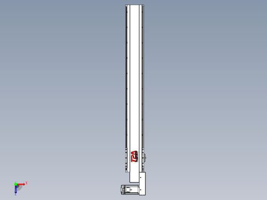 皮带直线轴半封闭可选导轨TPA-HNB-120D-110-L850-MR-C-P40-N3俯视缩略图