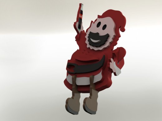 圣诞鹿和老人缩略图