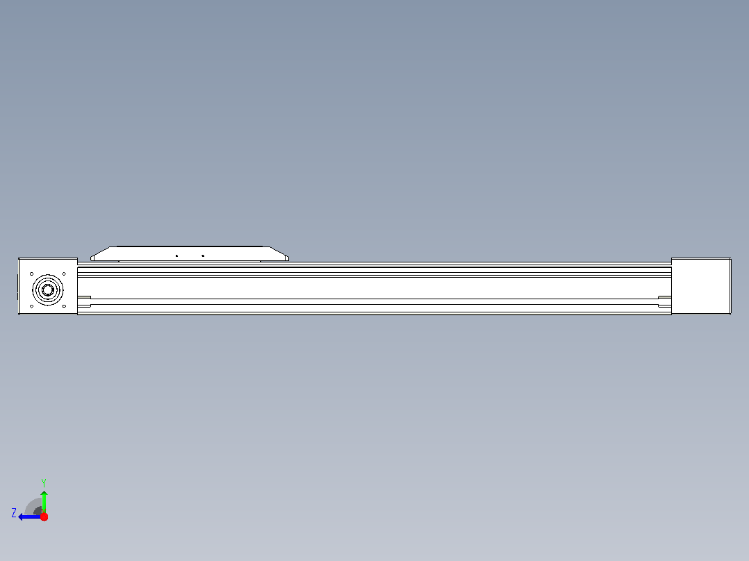 伺服电机集成皮带传动直线执行器TPA-OCB-80-140-L550-DL-J60-N3右视图