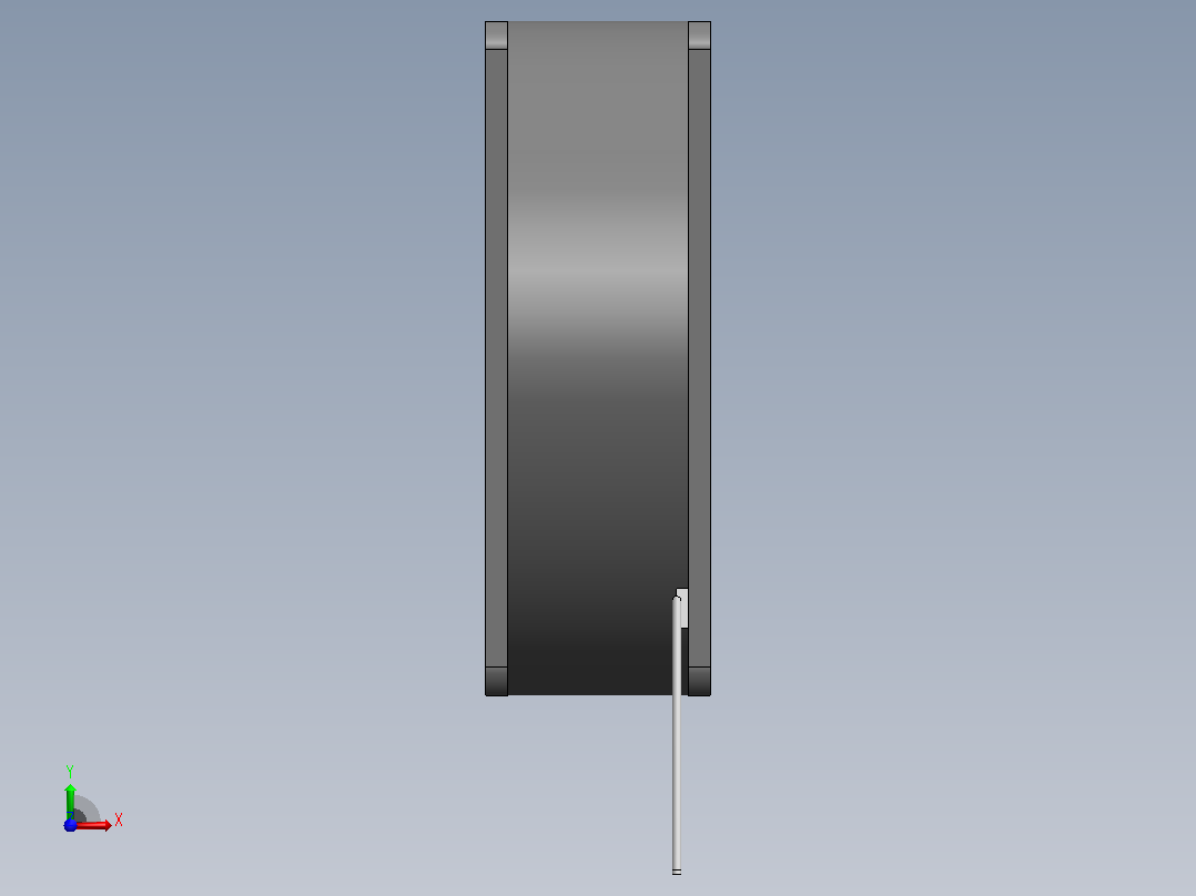 风扇冷却3英寸12V DC前视图