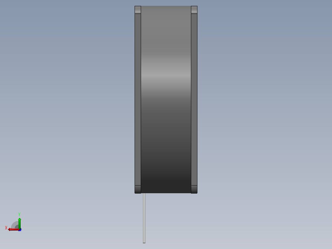 风扇冷却3英寸12V DC后视图