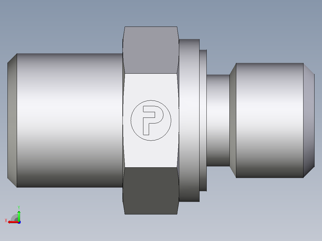 公螺柱连接器GE06SMEDOMD71后视图