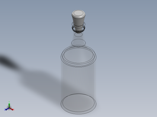 玻璃瓶配木塞主视缩略图