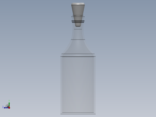 玻璃瓶配木塞右视缩略图