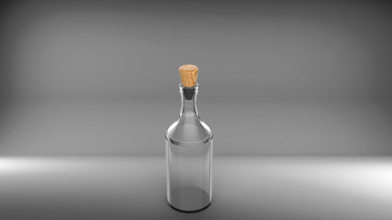 玻璃瓶配木塞