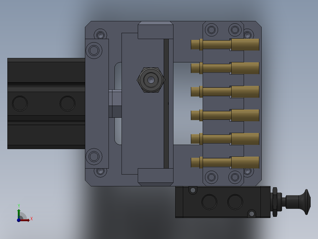 安全阀性能检测工装前视图
