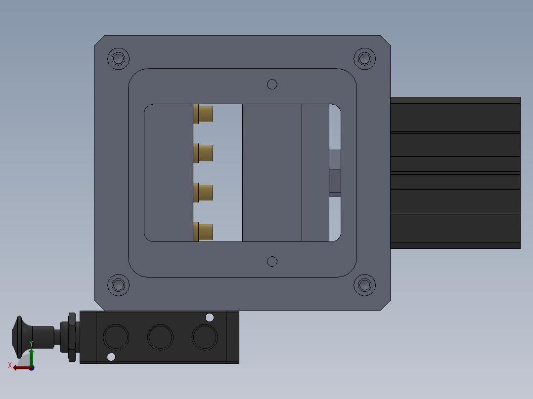 安全阀性能检测工装后视图