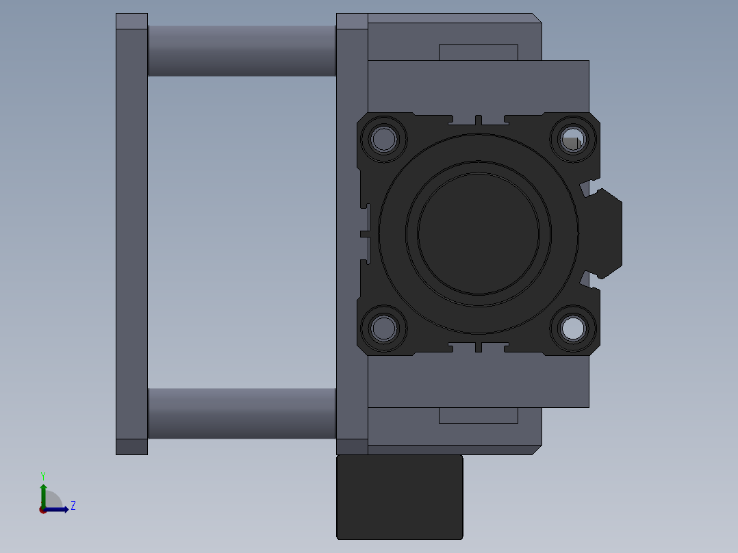 安全阀性能检测工装左视图