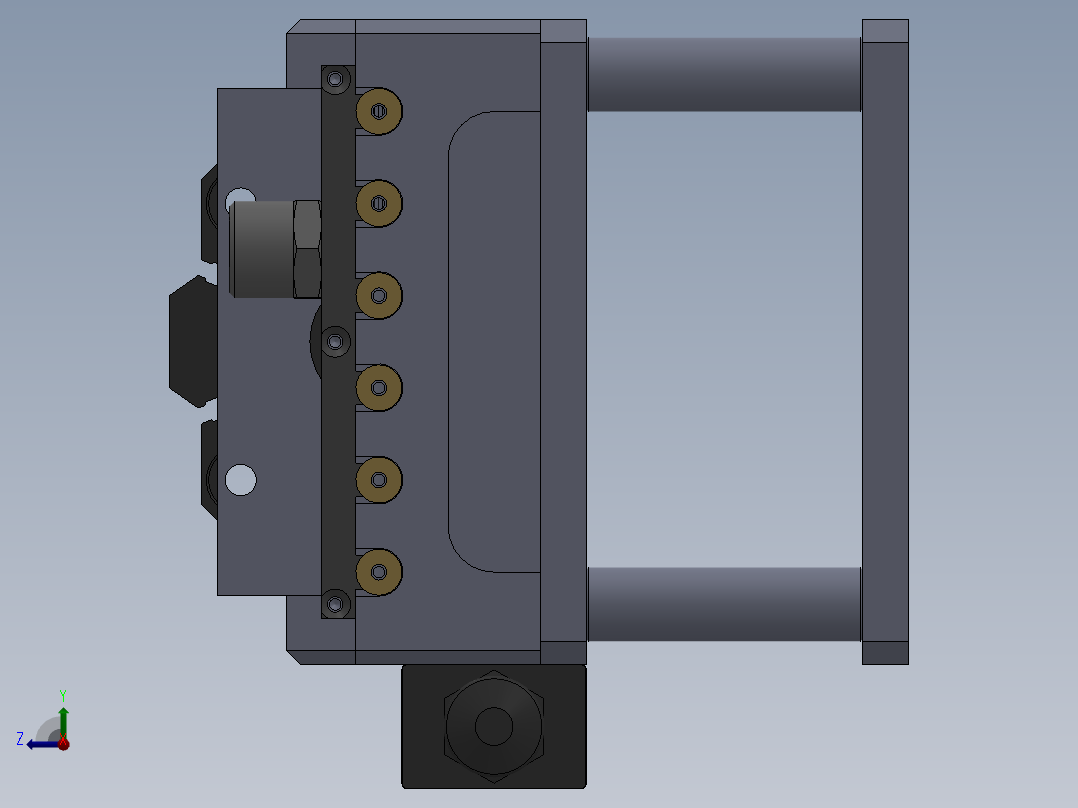 安全阀性能检测工装右视图