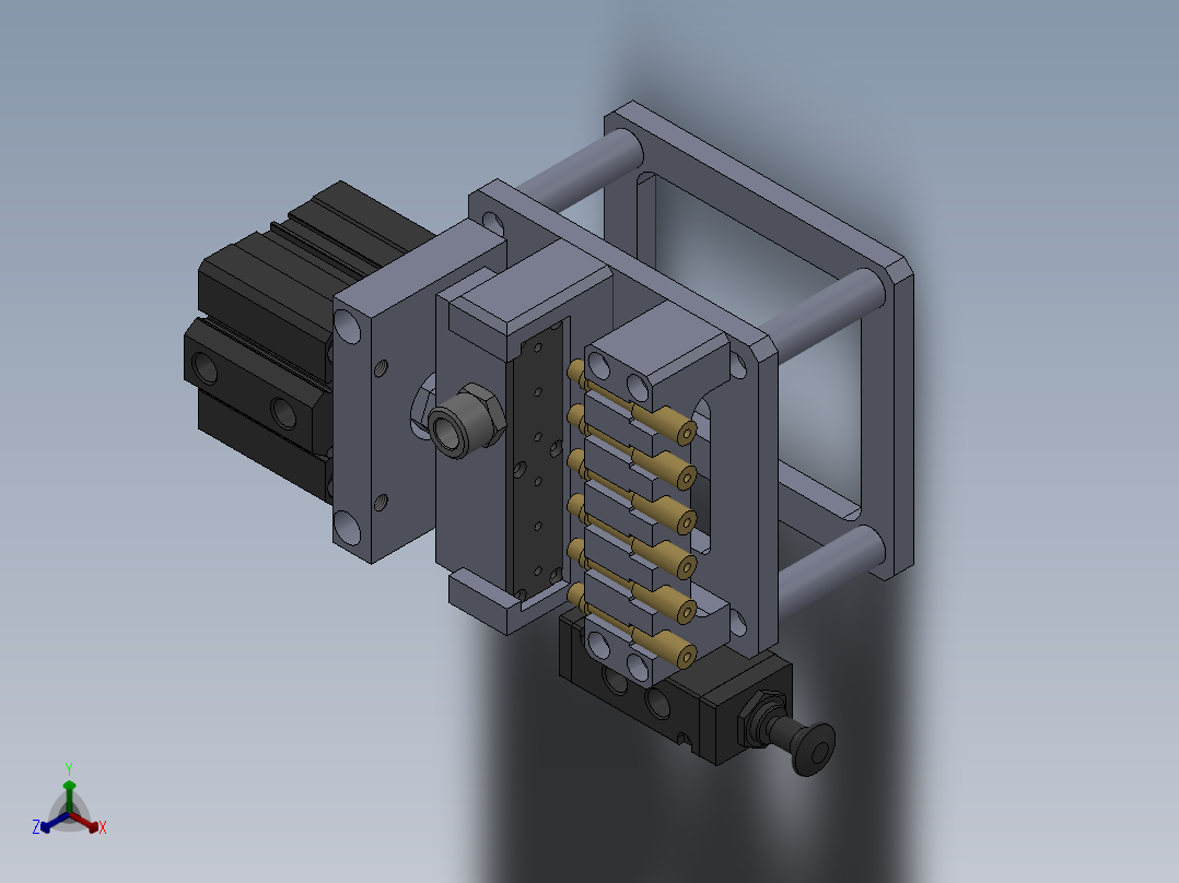 安全阀性能检测工装正等轴测图