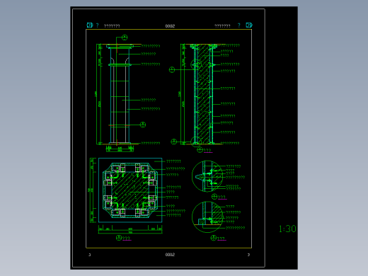 现代式柱详图-09060002