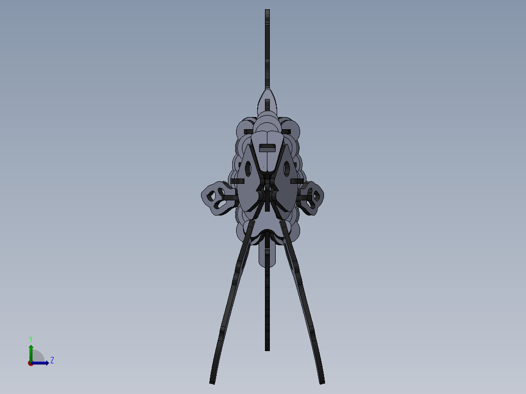 小钓鱼拼装模型激光切割3D图纸 Solidworks2018设计 附STP IGS等左视图