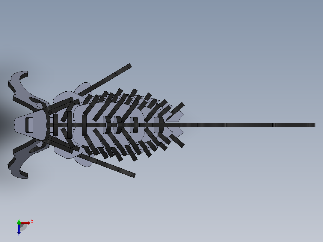 小钓鱼拼装模型激光切割3D图纸 Solidworks2018设计 附STP IGS等俯视图