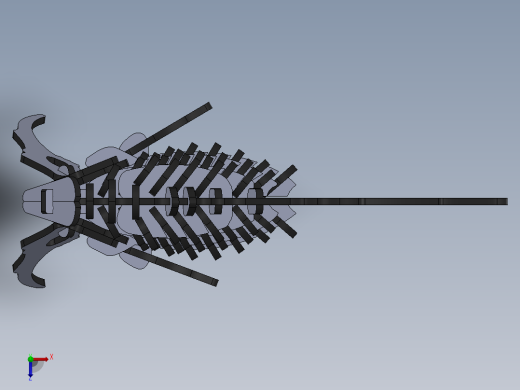 小钓鱼拼装模型激光切割3D图纸 Solidworks2018设计 附STP IGS等俯视缩略图