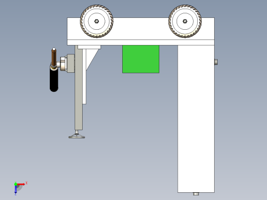 自动焊接小车3D模型俯视缩略图