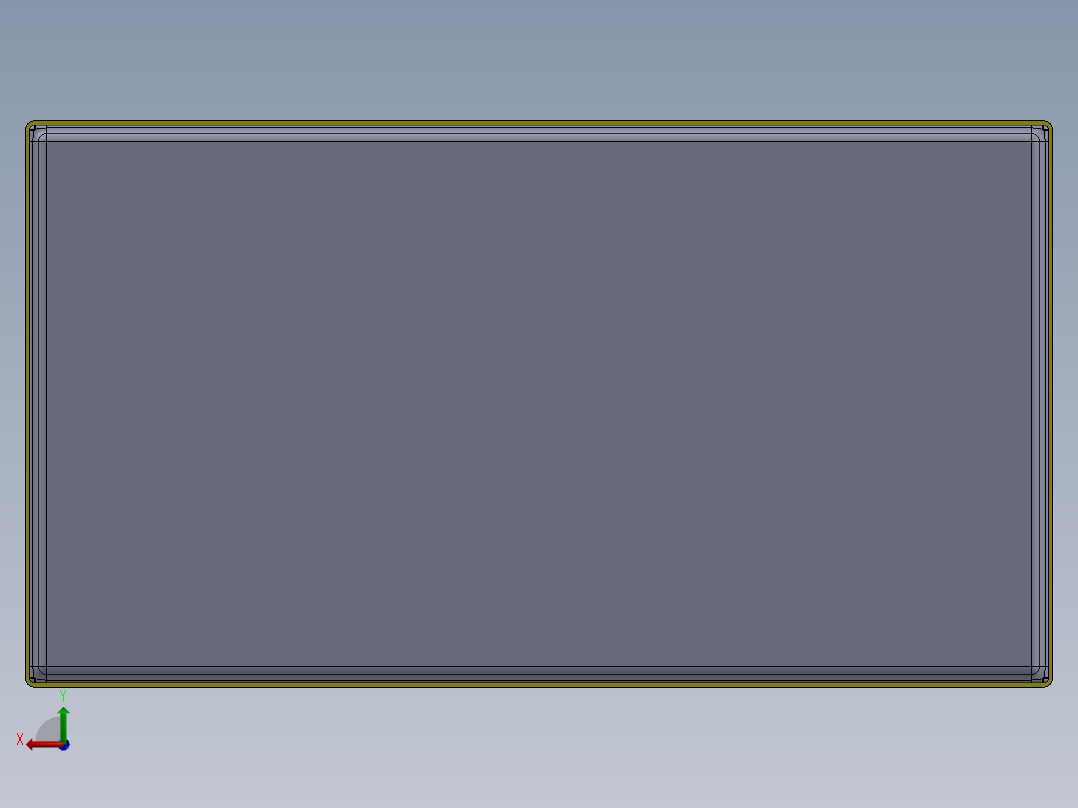 汽车电瓶盒后视图
