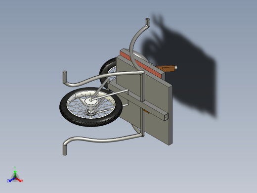 卧式两轮电动车正等轴测缩略图