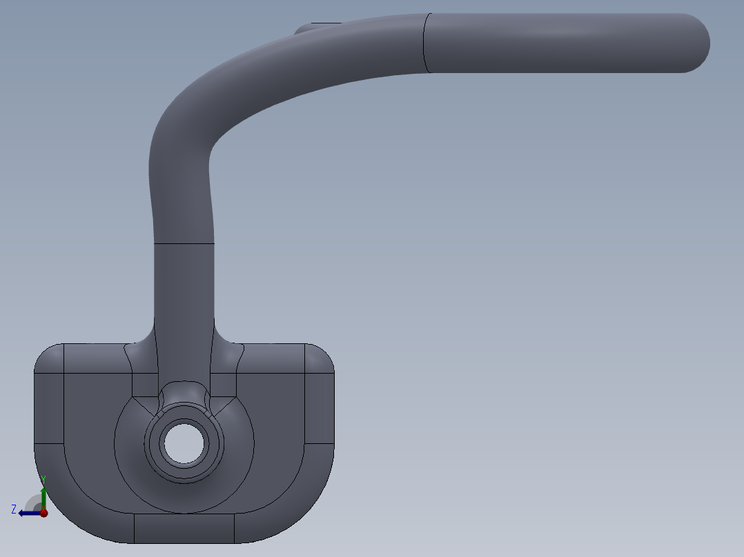 饮水机开关右视图