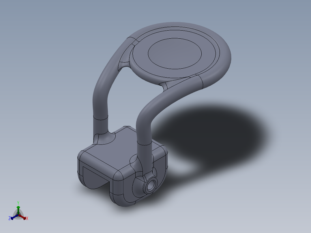 饮水机开关正等轴测图
