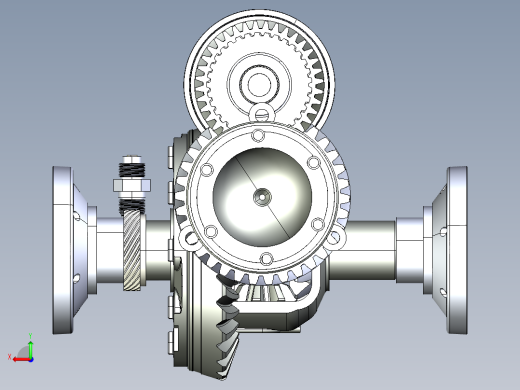 奥迪Quattro 016差速器变速箱3D图纸 INVENTOR设计 附IGS后视缩略图