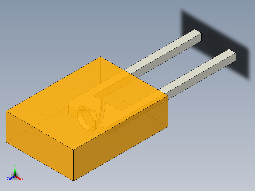 LED_Rectangular_Amber_2x5x7mm主视图