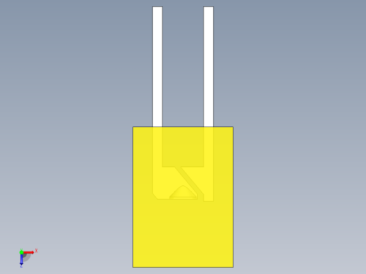 LED_Rectangular_Amber_2x5x7mm俯视缩略图