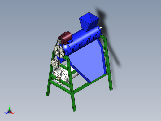 玉米粒筛选机正等轴测缩略图