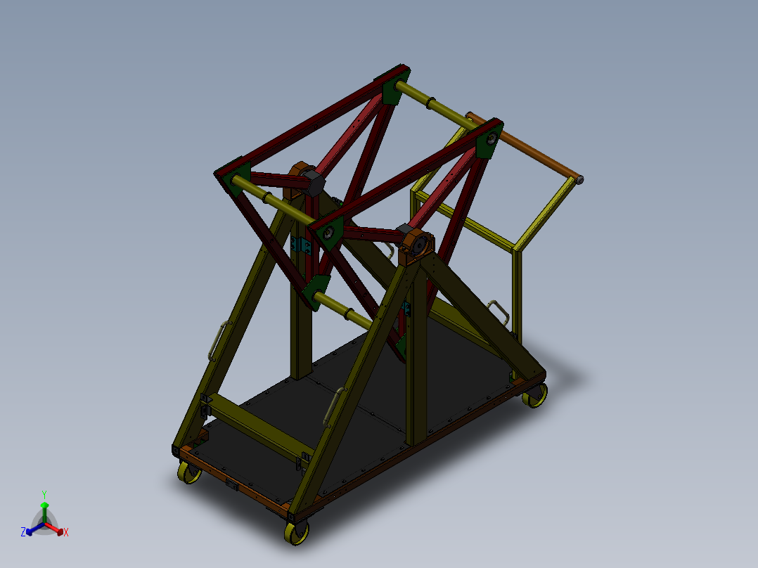 旋转机正等轴测图